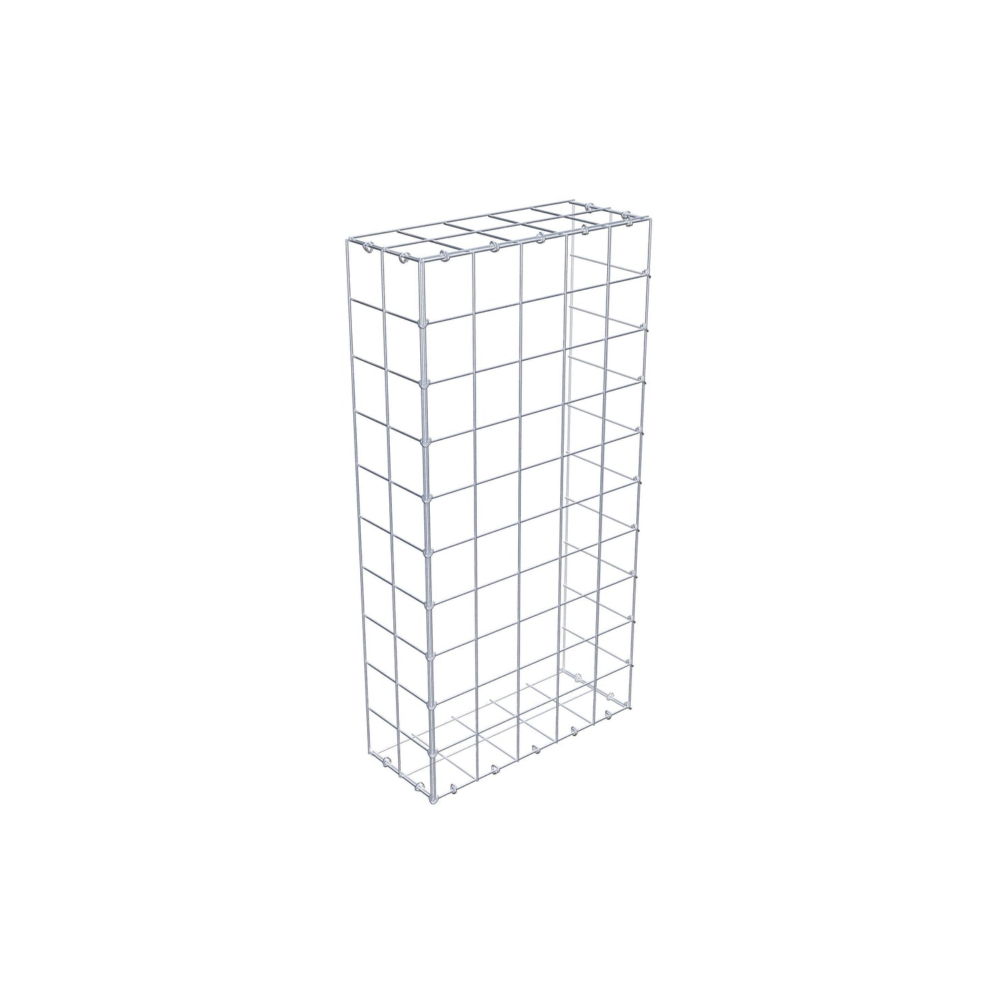 Type 2 oplegkorf 100 cm x 20 cm x 50 cm (L x H x D), maaswijdte 10 cm x 10 cm, C-ring