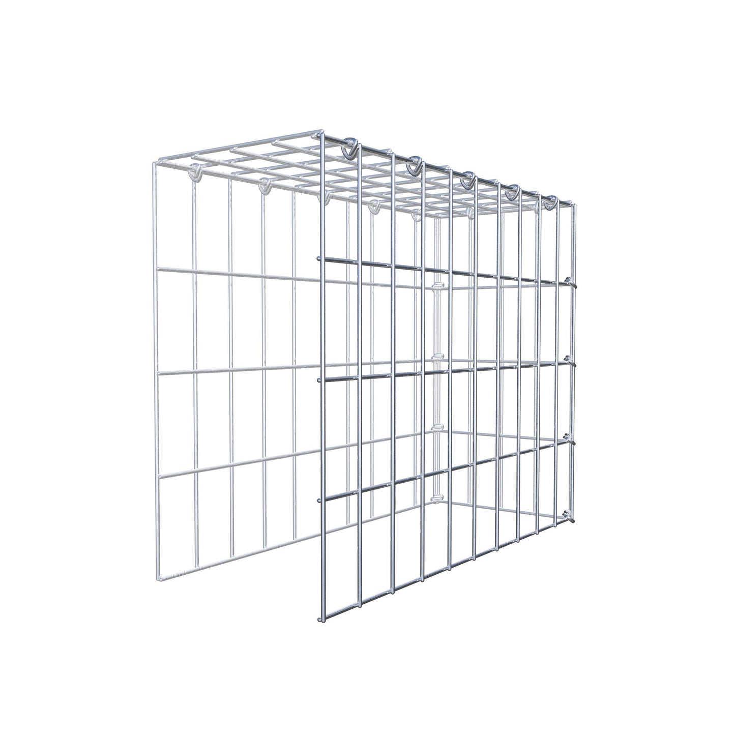 Gabião Tipo 4 50 cm x 40 cm x 20 cm (C x A x P), malhagem 5 cm x 10 cm, anel C