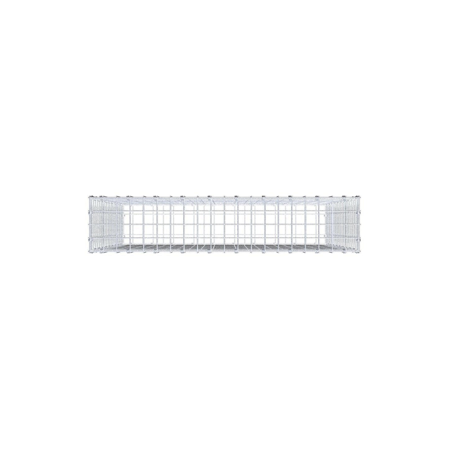 Gabion 100 cm x 100 cm x 20 cm (L x H x P), mailles 5 x 5 cm, anneau en spirale