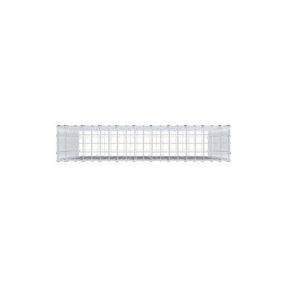 Gabion 100 cm x 100 cm x 20 cm (L x H x P), mailles 5 x 5 cm, anneau en spirale