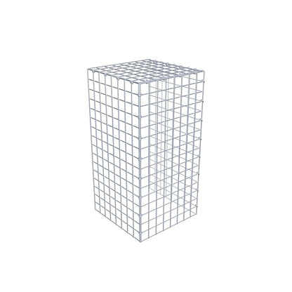 Gabião Tipo 4 80 cm x 40 cm x 40 cm (C x A x P), malhagem 5 cm x 5 cm, anel C