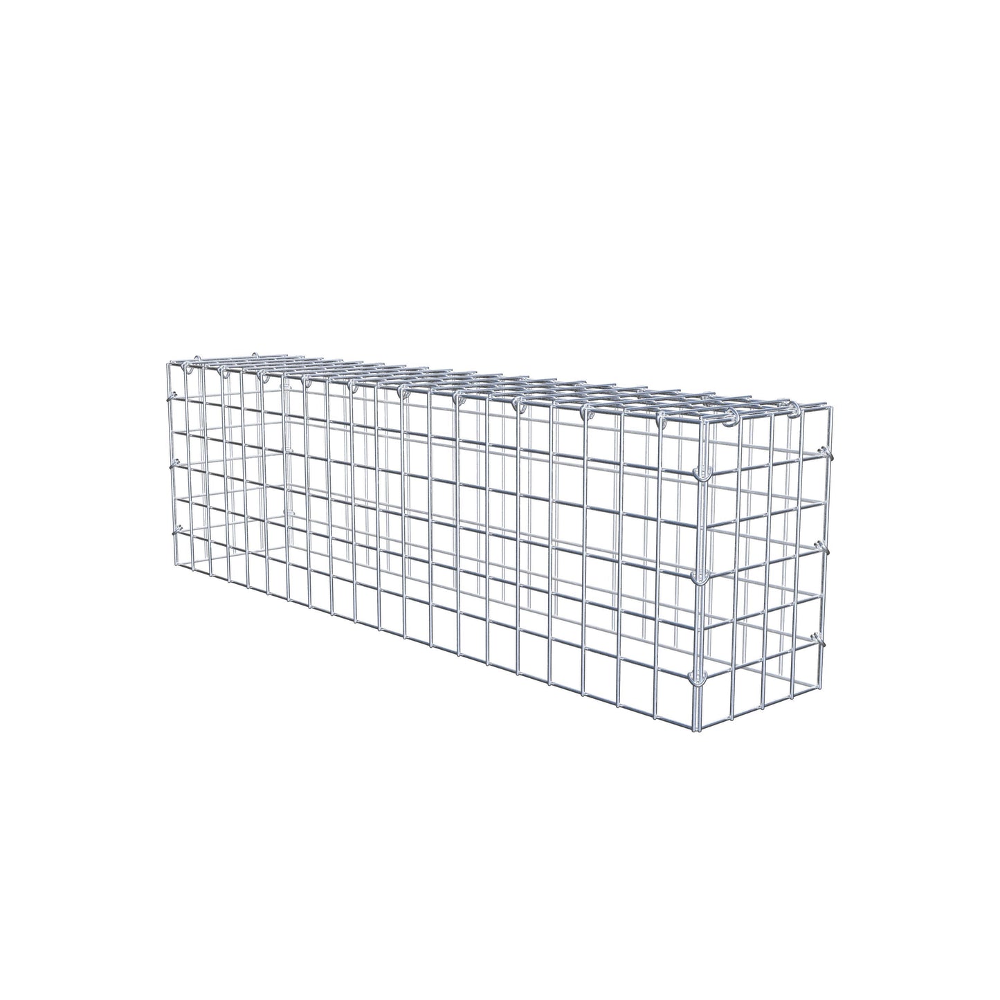 Gavión adicional tipo 3 100 cm x 30 cm x 20 cm (L x A x P), malla 5 cm x 5 cm, anillo en C