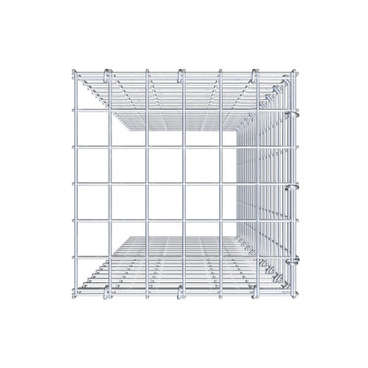 Gabião Tipo 4 100 cm x 30 cm x 30 cm (C x A x P), malhagem 5 cm x 5 cm, anel C