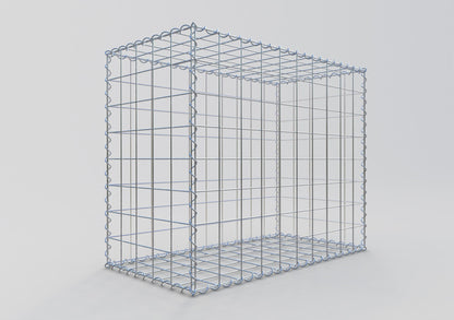 Schanskorf 100 cm x 80 cm x 50 cm (L x H x D), maaswijdte 10 cm x 10 cm, spiraalvormig