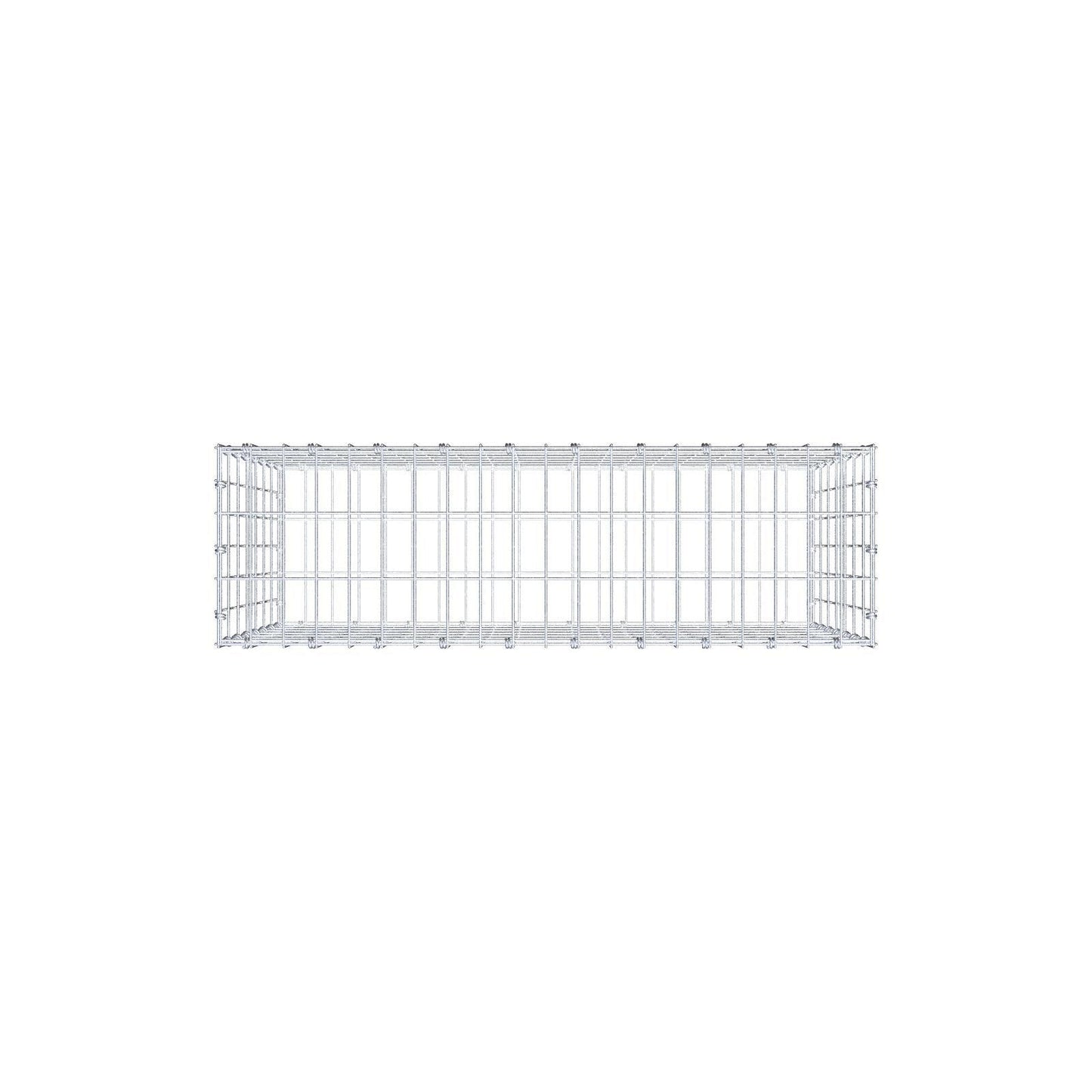 Gabião 100 cm x 70 cm x 30 cm (C x A x P), malhagem 5 x 10 cm, anel espiral