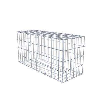 Gabião 80 cm x 40 cm x 30 cm (C x A x P), malhagem 5 x 10 cm, anel espiral