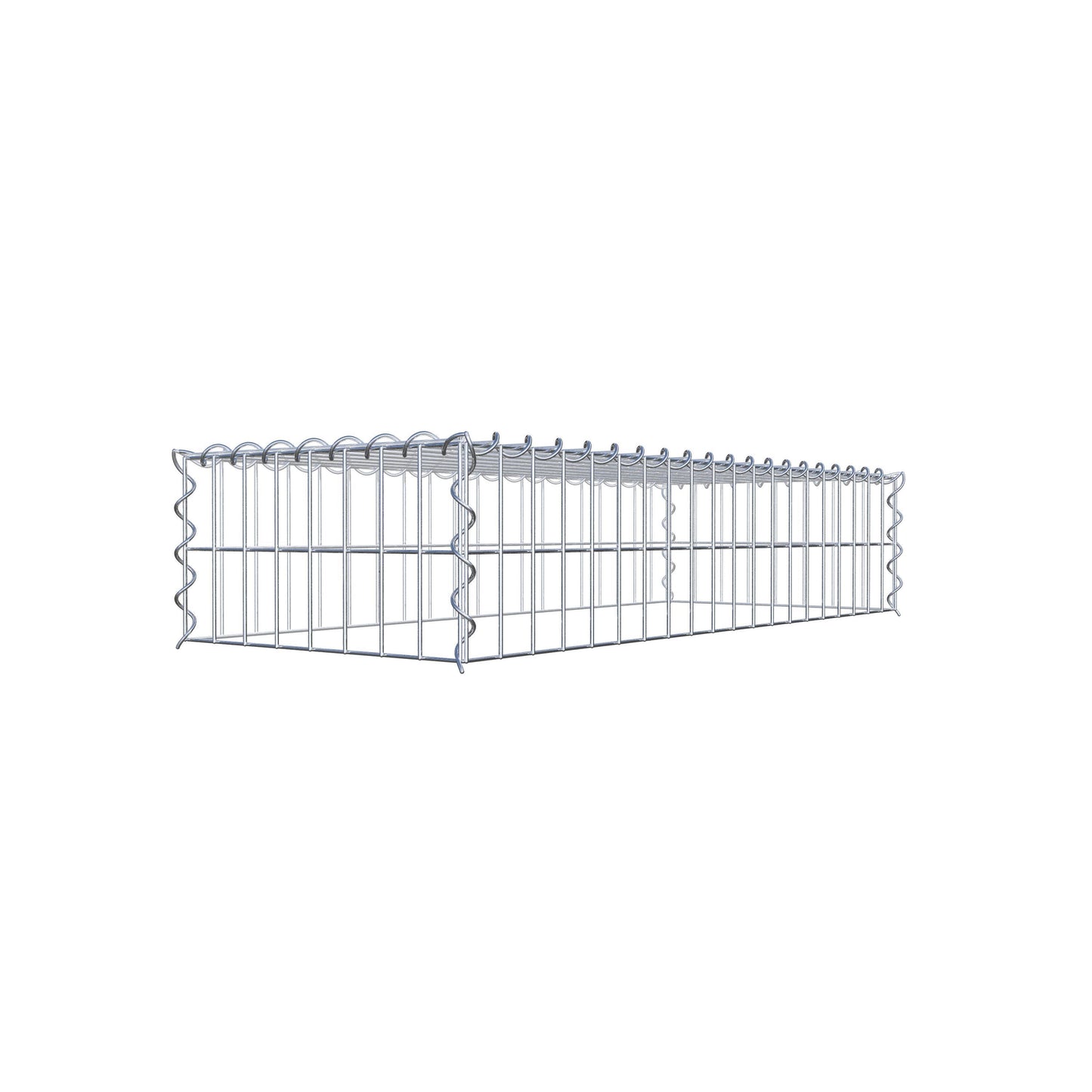Grown-on gabion type 3 100 cm x 20 cm x 40 cm (L x H x D), mesh size 5 cm x 10 cm, spiral