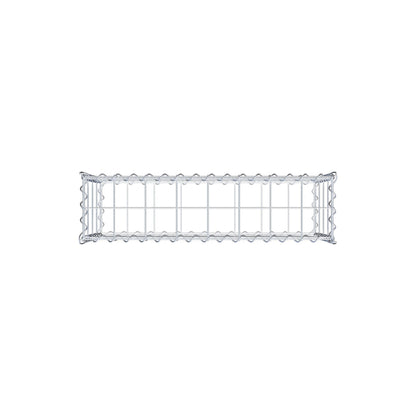 Gabião 80 cm x 40 cm x 20 cm (C x A x P), malhagem 10 cm x 10 cm, espiral