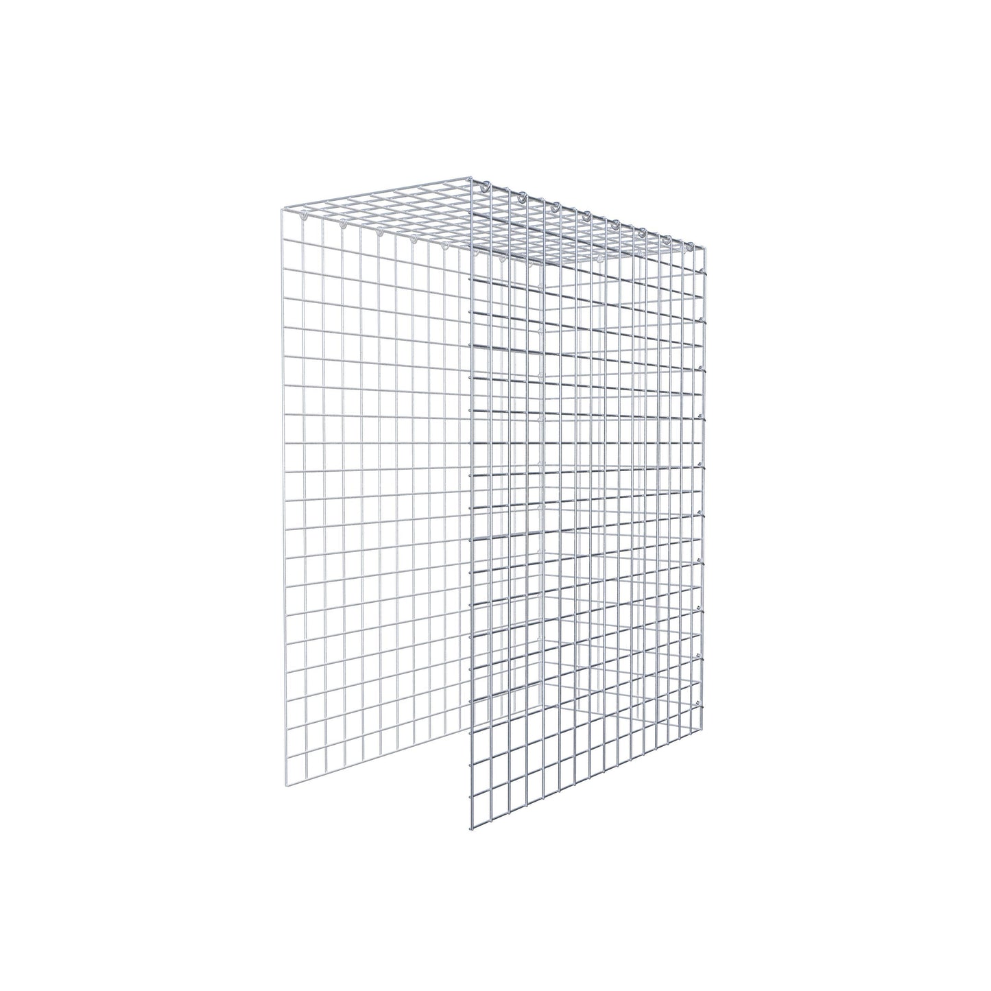 Gabião Tipo 4 100 cm x 80 cm x 40 cm (C x A x P), malhagem 5 cm x 5 cm, anel C