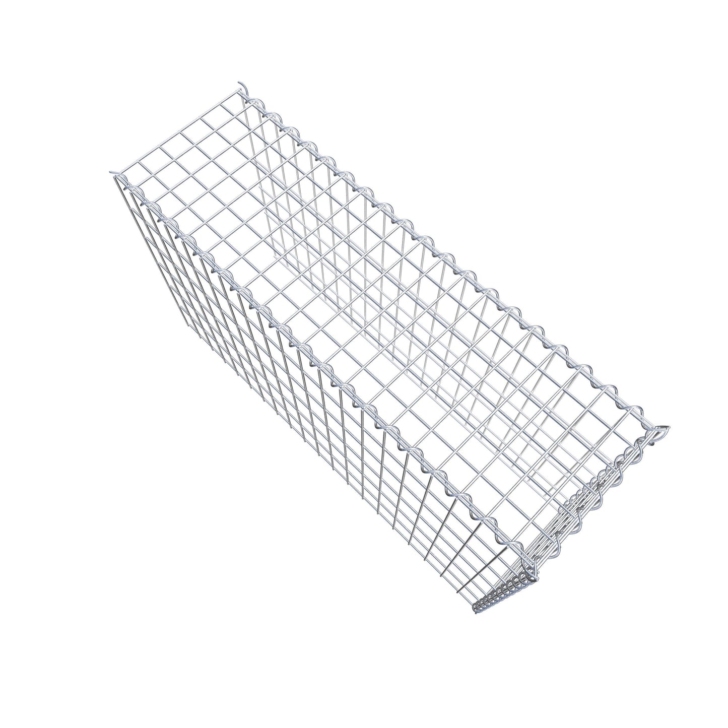 Grown-on gabion type 4 100 cm x 60 cm x 30 cm (L x H x D), mesh size 5 cm x 10 cm, spiral