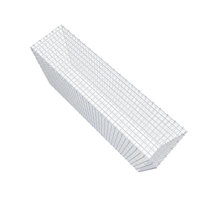 Gabione 200 cm x 100 cm x 50 cm (L x H x T), Maschenweite 5 x 5 cm, Spiralring