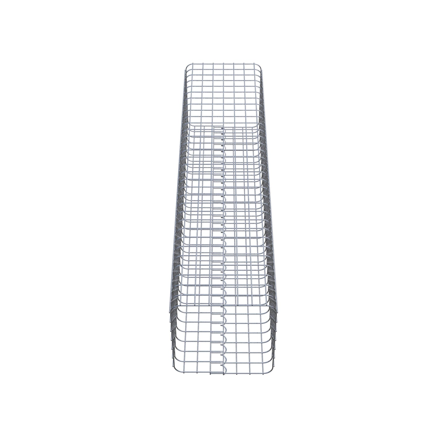 Gabionensäule eckig 37 cm x 37 cm, 160 cm Höhe, MW 5 cm x 5 cm
