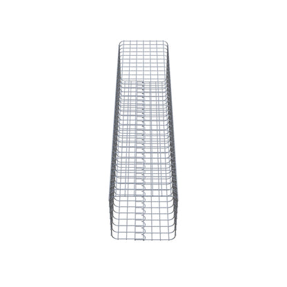 Gabionensäule eckig 37 cm x 37 cm, 160 cm Höhe, MW 5 cm x 5 cm