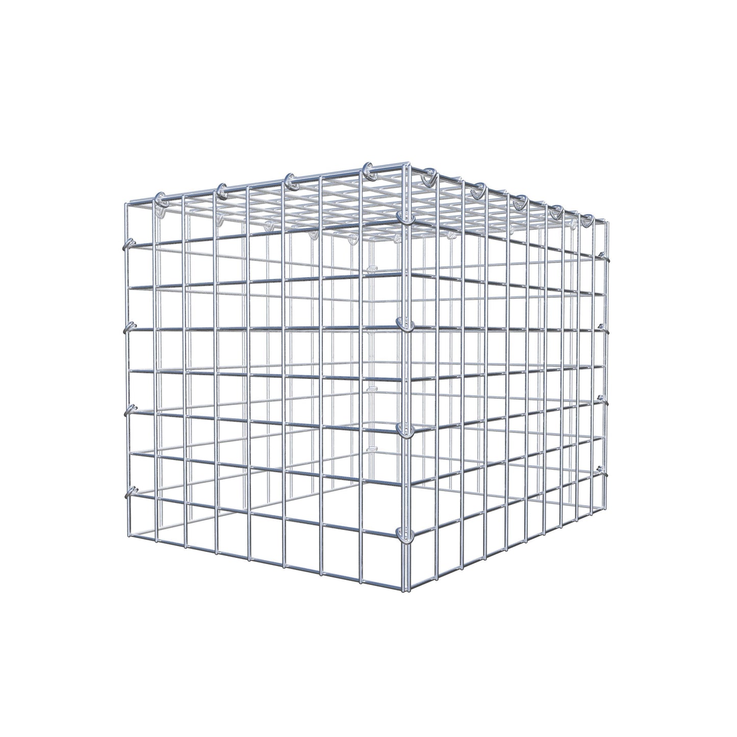 Monteret gabion type 3 50 cm x 40 cm x 40 cm (L x H x D), maskestørrelse 5 cm x 5 cm, C-ring