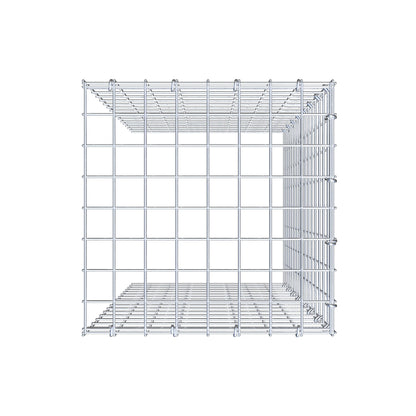Gabião Tipo 4 80 cm x 40 cm x 40 cm (C x A x P), malhagem 5 cm x 5 cm, anel C