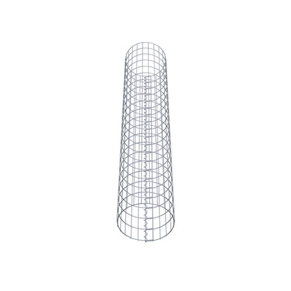 Coluna de gabião redonda 37 cm de diâmetro, 200 cm de altura, malhagem 5 cm x 10 cm