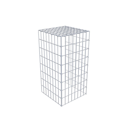 Gabião Tipo 4 80 cm x 40 cm x 40 cm (C x A x P), malhagem 5 cm x 10 cm, anel C