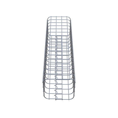 Colonna di gabbioni, quadrata 22 cm x 22 cm, alta 80 cm, MW 5 cm x 5 cm