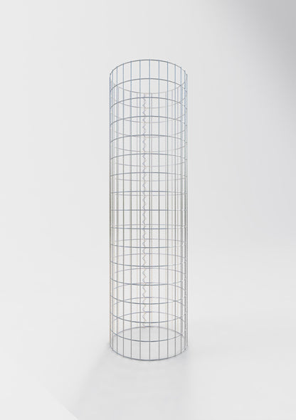 Columna de gaviones redonda 47 cm de diámetro, 160 cm de altura, malla 5 cm x 10 cm