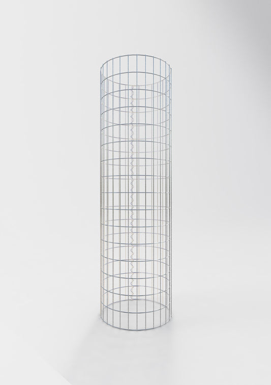 Gabionensäule rund 47 cm Durchmesser, 160 cm Höhe, Maschenweite 5 cm x 10 cm