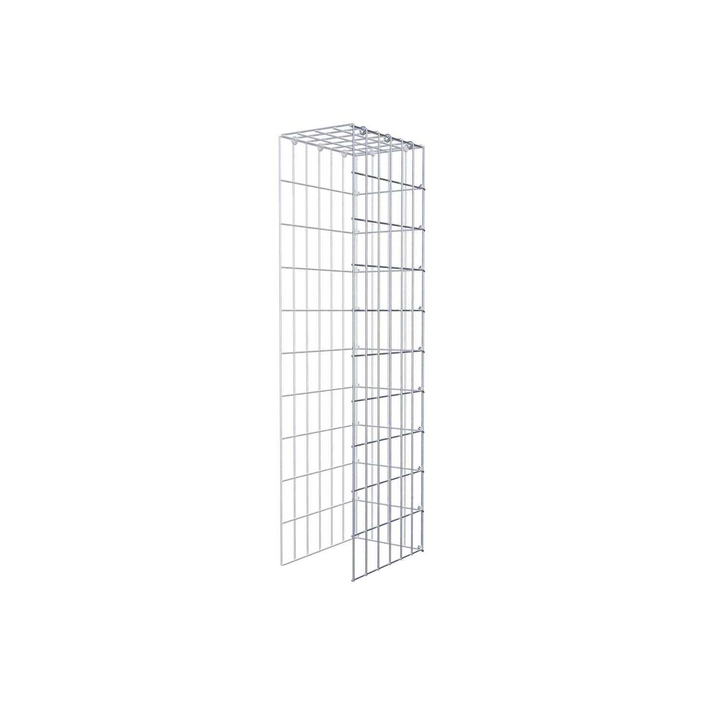 Gavión complementario de tipo 4 100 cm x 30 cm x 20 cm (L x A x P), malla 5 cm x 10 cm, anillo en C