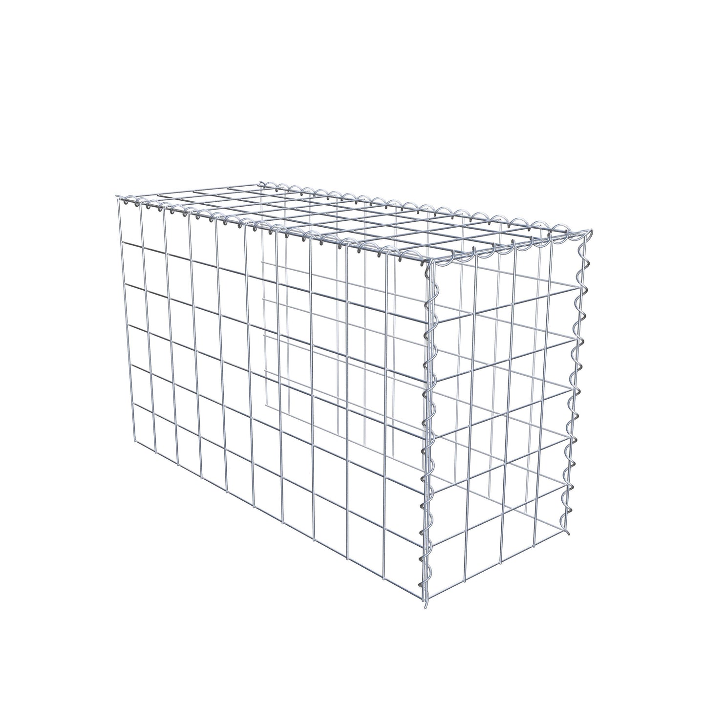 Gabião tipo 4 100 cm x 60 cm x 40 cm (C x A x P), malhagem 10 cm x 10 cm, espiral