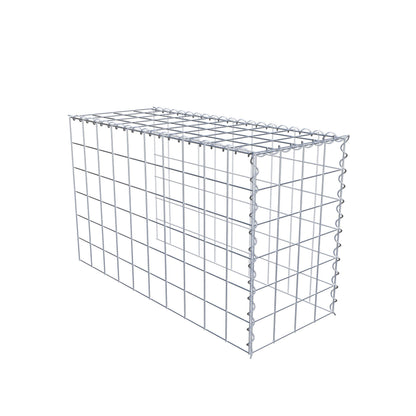 Gabião tipo 4 100 cm x 60 cm x 40 cm (C x A x P), malhagem 10 cm x 10 cm, espiral