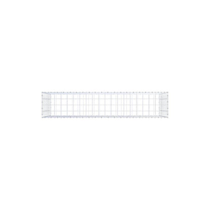 Gabion 200 cm x 100 cm x 40 cm (L x H x P), mailles 10 x 10 cm, anneau en spirale