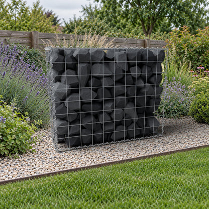 Gabione 100 cm x 80 cm x 30 cm (L x H x T), Maschenweite 10 cm x 10 cm, Spirale