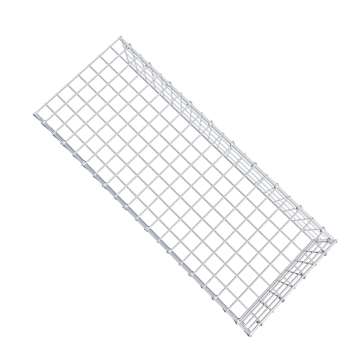Monteret gabion type 4 100 cm x 20 cm x 40 cm (L x H x D), maskestørrelse 5 cm x 5 cm, C-ring