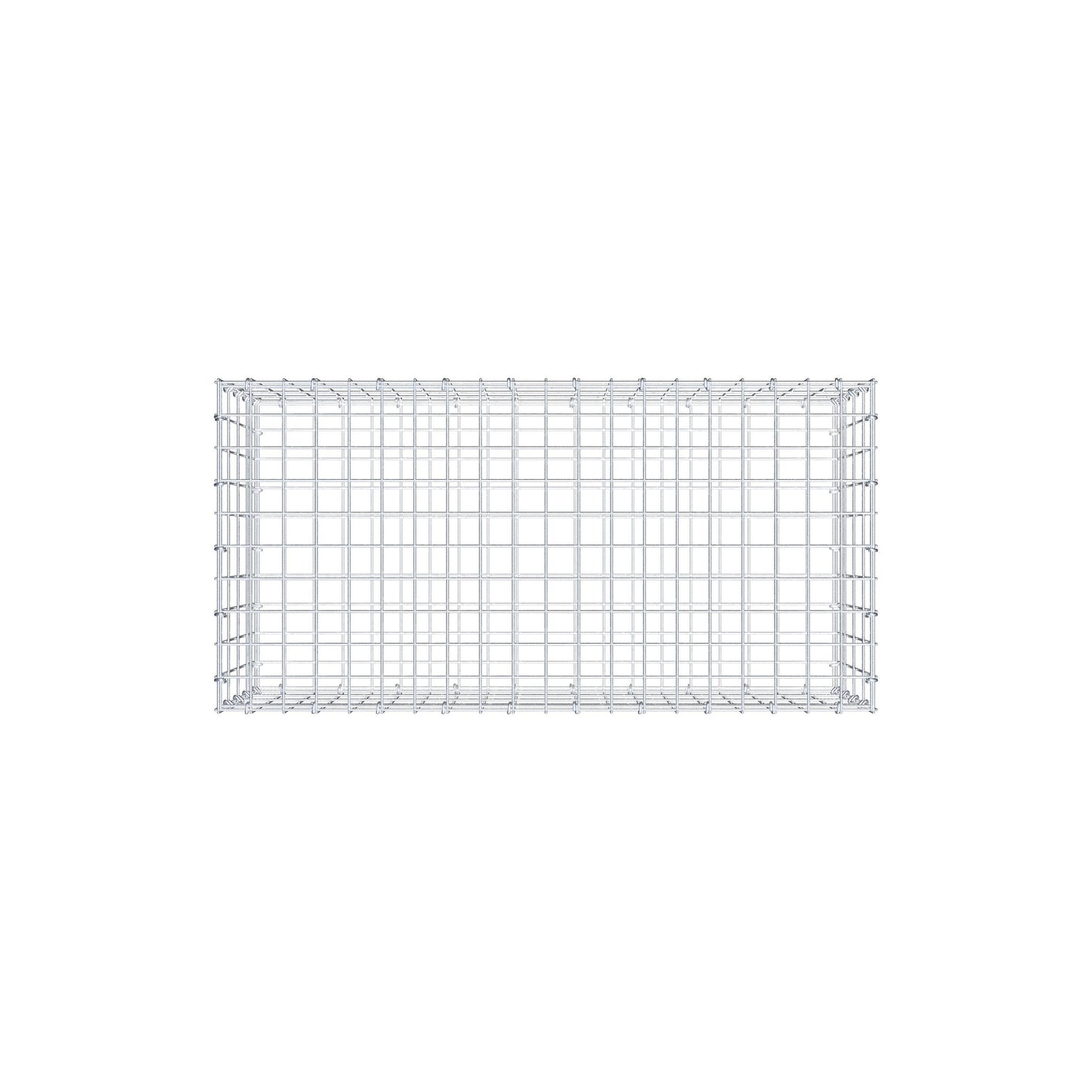 Gabione 100 cm x 40 cm x 50 cm (L x H x T), Maschenweite 5 cm x 10 cm, C-Ring