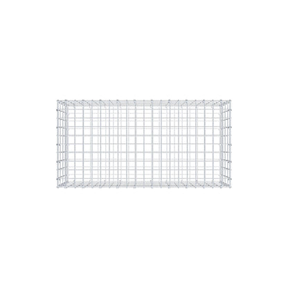 Gabione 100 cm x 40 cm x 50 cm (L x H x T), Maschenweite 5 cm x 10 cm, C-Ring