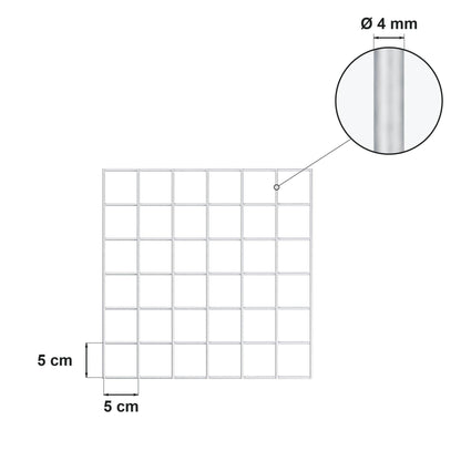 Gabião 100 cm x 60 cm x 30 cm (C x A x P), malhagem 5 cm x 5 cm, espiral