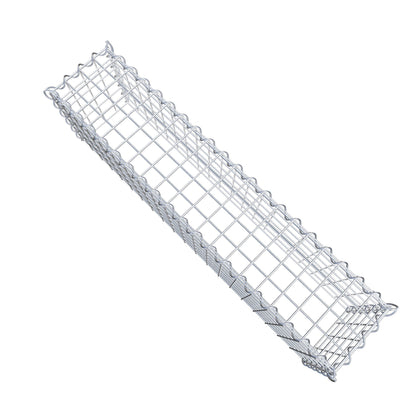 Gabion rapporté type 3 100 cm x 30 cm x 20 cm (L x H x P), mailles 5 cm x 5 cm, spirale