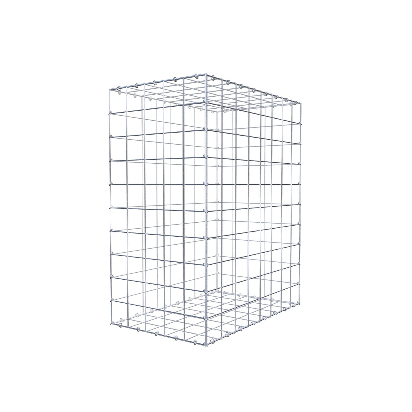 Gabbione 100 cm x 80 cm x 50 cm (L x H x P), maglia 10 cm x 10 cm, anello a C