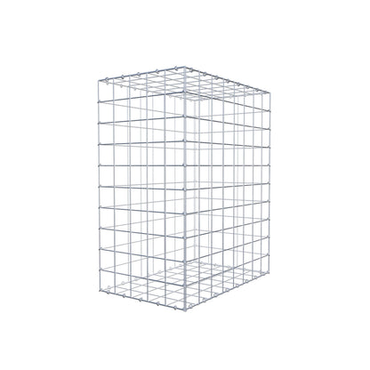 Gabbione 100 cm x 80 cm x 50 cm (L x H x P), maglia 10 cm x 10 cm, anello a C