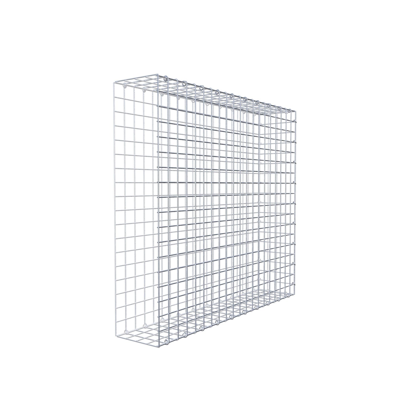Gavión complementario de tipo 2 100 cm x 90 cm x 20 cm (L x A x P), malla 5 cm x 5 cm, anillo en C