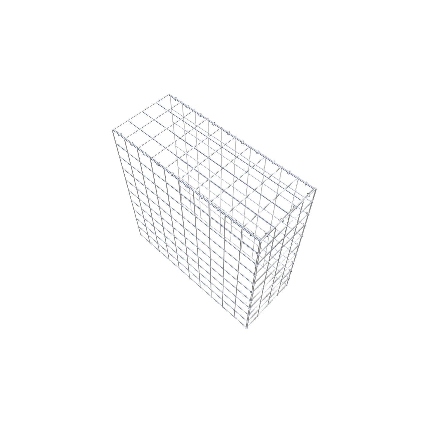 Gabião Tipo 4 100 cm x 100 cm x 40 cm (C x A x P), malhagem 10 cm x 10 cm, anel C