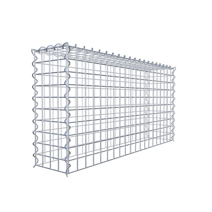 Gabbione aggiuntivo tipo 3 100 cm x 50 cm x 20 cm (L x H x P), dimensione maglia 5 cm x 5 cm, a spirale