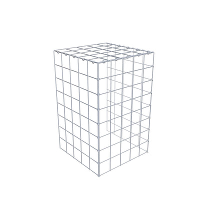 Gabião Tipo 4 80 cm x 50 cm x 50 cm (C x A x P), malhagem 10 cm x 10 cm, anel C