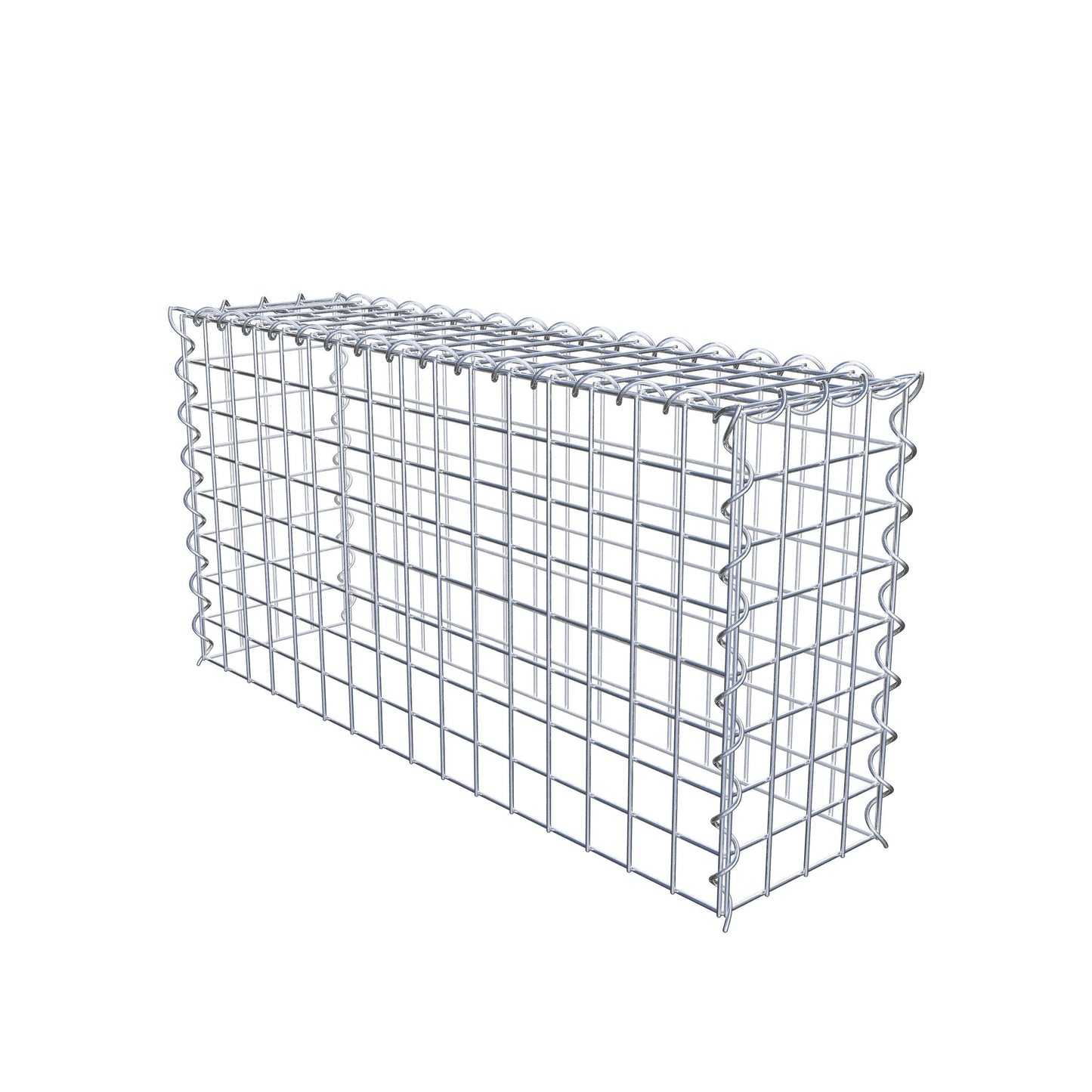 Gavión complementario tipo 3 80 cm x 40 cm x 20 cm (L x A x P), malla 5 cm x 5 cm, espiral