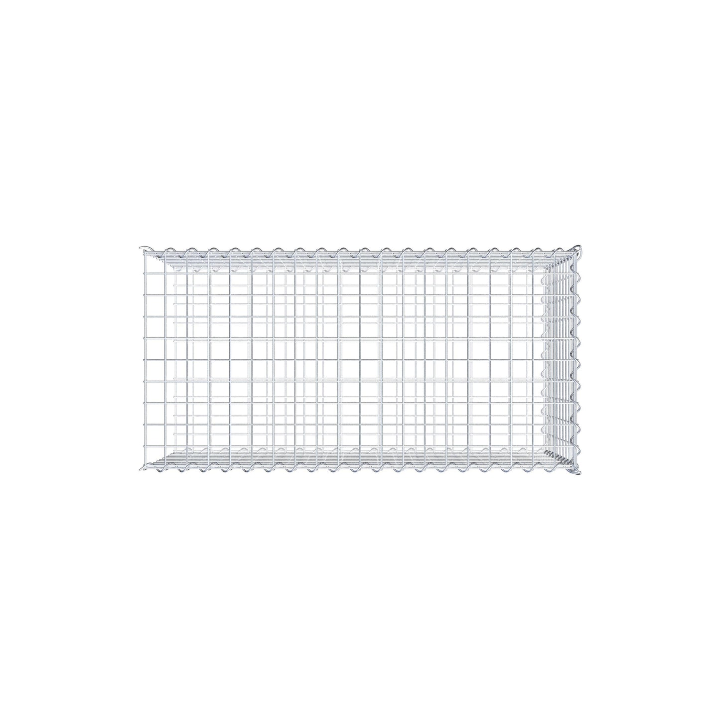 Gabião tipo 2 100 cm x 50 cm x 50 cm (C x A x P), malhagem 5 cm x 5 cm, espiral