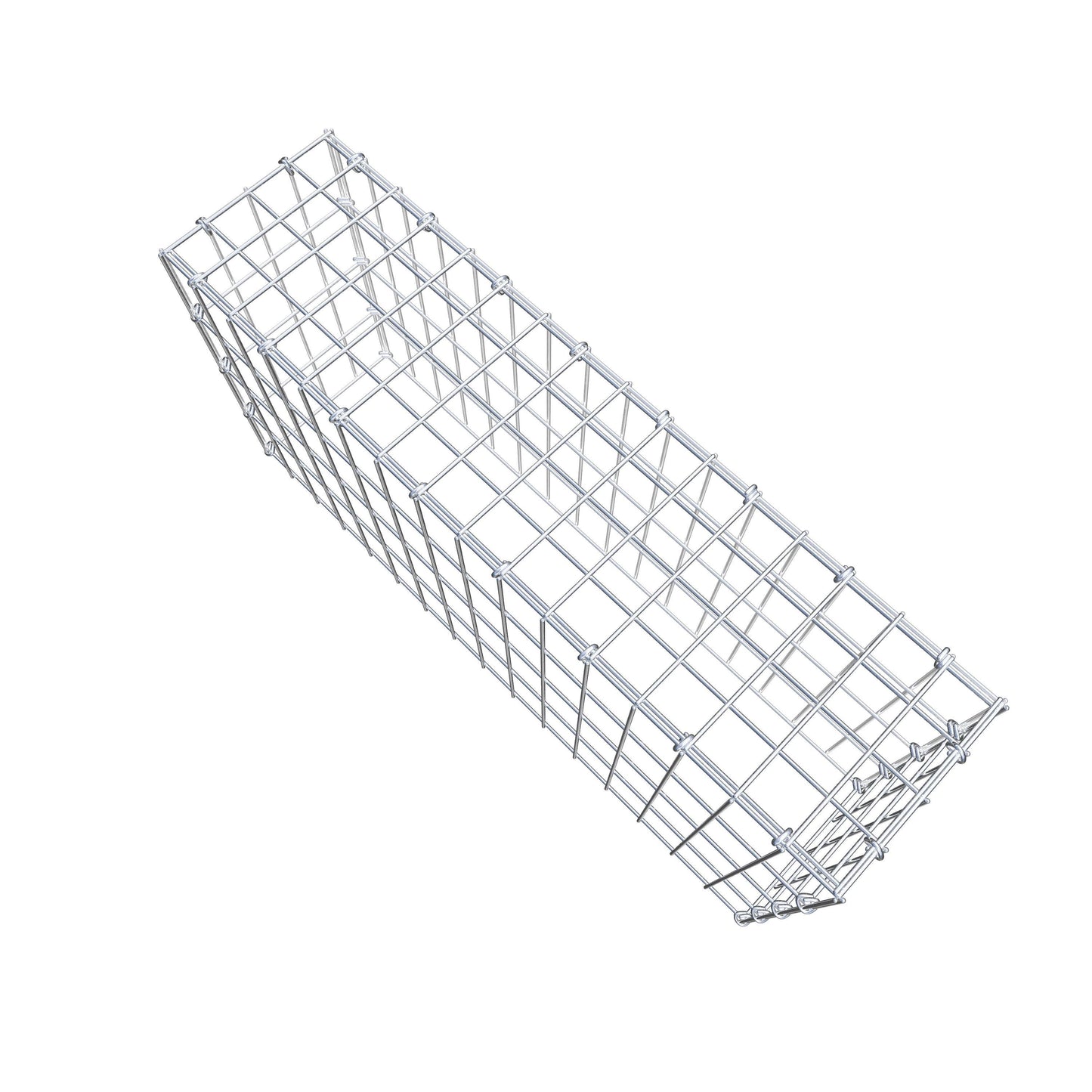 Monteret gabion type 3 80 cm x 40 cm x 20 cm (L x H x D), maskestørrelse 5 cm x 10 cm, C-ring
