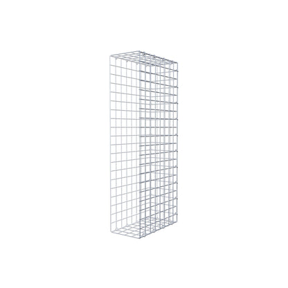 Gavión complementario de tipo 2 100 cm x 40 cm x 20 cm (largo x alto x fondo), malla 5 cm x 5 cm, anillo en C