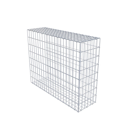 Anbaugabione Typ 2 100 cm x 80 cm x 30 cm, Maschenweite 5 cm x 10 cm, C-Ring