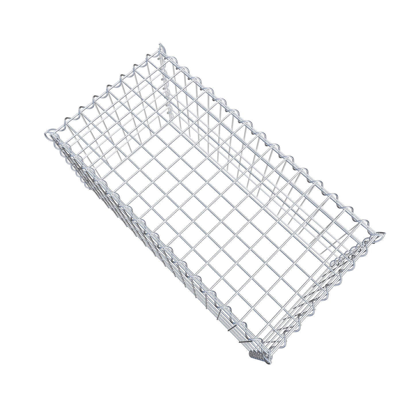 Gabião tipo 3 80 cm x 40 cm x 40 cm (C x A x P), malhagem 5 cm x 10 cm, espiral
