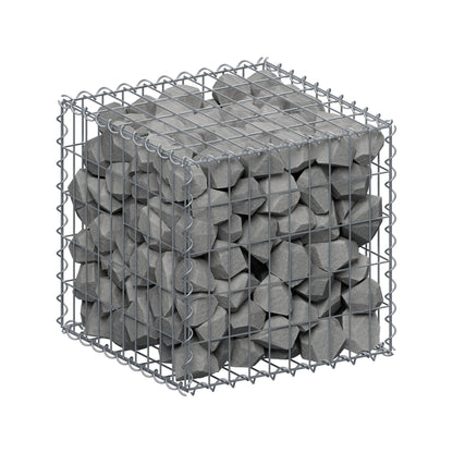 Gabbione 50 cm x 50 cm x 50 cm (L x H x P), maglia 5 cm x 10 cm, spirale