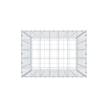 Gabion 100 cm x 70 cm x 50 cm (L x H x D), maskestørrelse 10 cm x 10 cm, C-ring