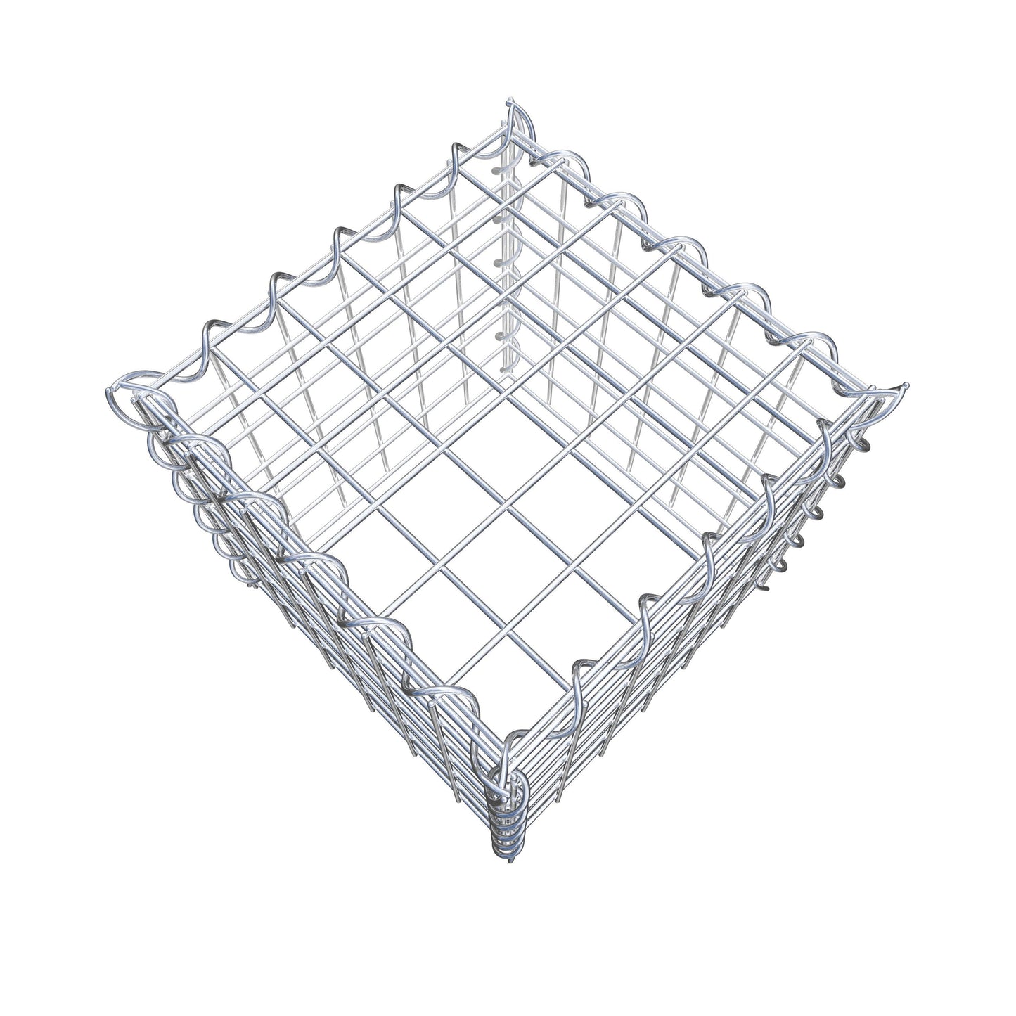Add-on schanskorf type 3 30 cm x 30 cm x 30 cm (L x H x D), maaswijdte 5 cm x 5 cm, spiraalvormig