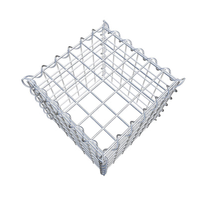 Add-on schanskorf type 3 30 cm x 30 cm x 30 cm (L x H x D), maaswijdte 5 cm x 5 cm, spiraalvormig
